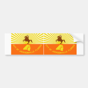 Autocollant De Voiture Drapeau Jacksonville