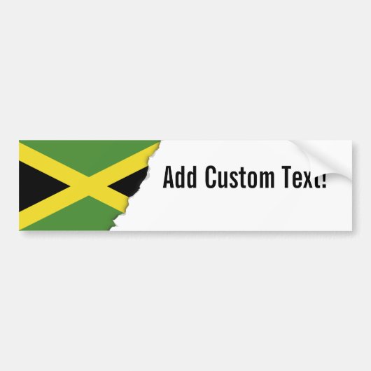 Autocollant De Voiture Drapeau jamaïcain (Devant)