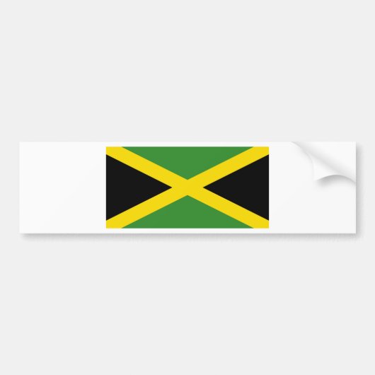 Autocollant De Voiture Drapeau Jamaïque (Devant)