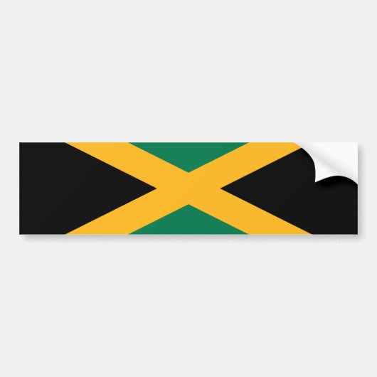 Autocollant De Voiture Drapeau Jamaïque (Devant)