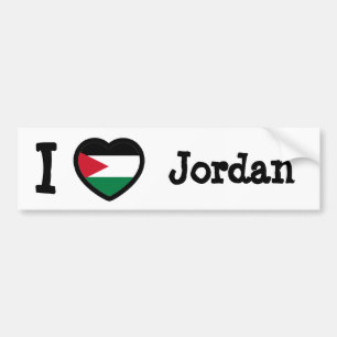 Autocollant De Voiture Drapeau Jordanie