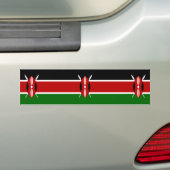 Autocollant De Voiture Drapeau kényan (Kenya) (En voiture)