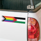 Autocollant De Voiture Drapeau LGBT Palestine Progrès Fierté (Sur camion)