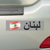 Autocollant De Voiture Drapeau libanais Bumpersticker (En voiture)