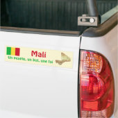 Autocollant De Voiture Drapeau Mali + Sticker de pare-chocs (Sur camion)