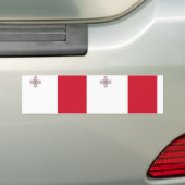 Autocollant De Voiture Drapeau Malte, Malte (En voiture)