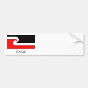 Autocollant De Voiture Drapeau maori avec le nom