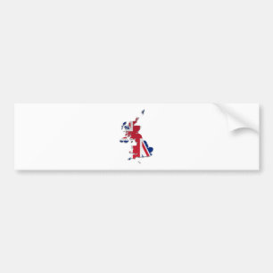 Autocollant De Voiture Drapeau Map_3 de dépendances du R-U et de la