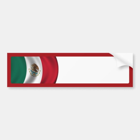 Autocollant De Voiture Drapeau mexicain (Devant)