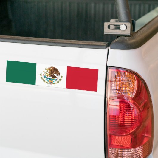 Autocollant De Voiture Drapeau mexicain (Mexique) (Sur camion)