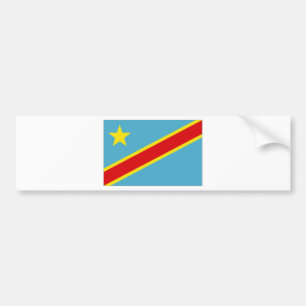 Autocollant De Voiture Drapeau national du Congo Kinshasa
