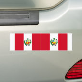 Autocollant De Voiture Drapeau national du Pérou (En voiture)