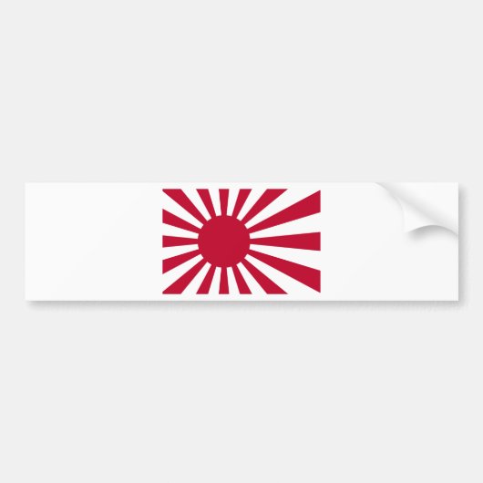 Autocollant De Voiture Drapeau naval du Japon - drapeau japonais de (Devant)