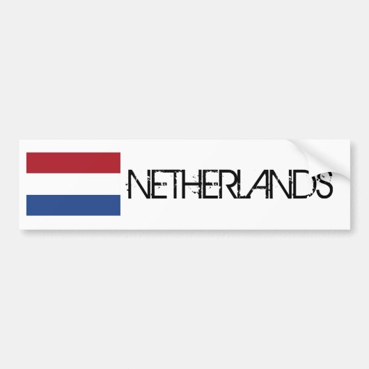 Autocollant De Voiture Drapeau néerlandais (Devant)