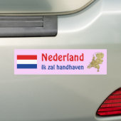 Autocollant De Voiture Drapeau néerlandais + Adhésif pour pare-chocs de (En voiture)