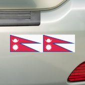 Autocollant De Voiture Drapeau népalais (En voiture)