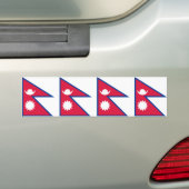 Autocollant De Voiture Drapeau népalais (En voiture)