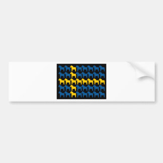 Autocollant De Voiture Drapeau noir de la Suède Dala