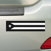 Autocollant De Voiture Drapeau noir de Porto Rico (En voiture)