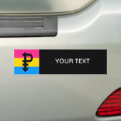 Autocollant De Voiture Drapeau Pansexual (En voiture)