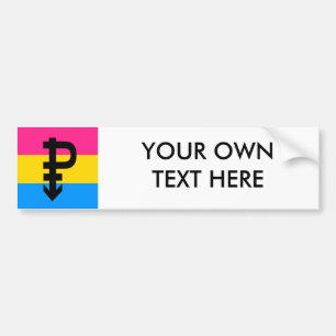 Autocollant De Voiture Drapeau Pansexual