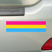 AUTOCOLLANT DE VOITURE "DRAPEAU PANSEXUAL DE FIERTÉ " (En voiture)