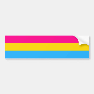 AUTOCOLLANT DE VOITURE "DRAPEAU PANSEXUAL DE FIERTÉ "