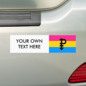 Autocollant De Voiture Drapeau Pansexual de fierté (En voiture)
