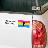 Autocollant De Voiture Drapeau Pansexual de fierté (Sur camion)