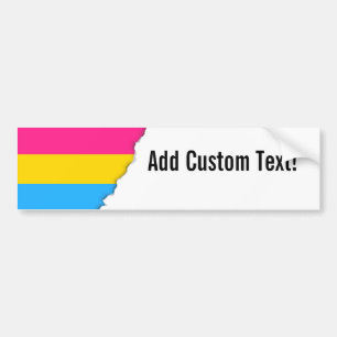 Autocollant De Voiture Drapeau Pansexual de fierté