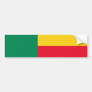 Autocollant De Voiture Drapeau patriotique du Bénin