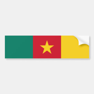 Autocollant De Voiture Drapeau patriotique du Cameroun