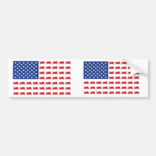 Autocollant De Voiture Drapeau Patriotique Sport