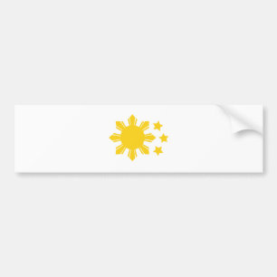 Autocollant De Voiture Drapeau philippin - fier d'être Pinoy !