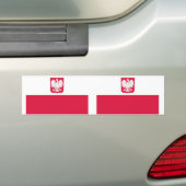 Autocollant De Voiture Drapeau polonais (En voiture)