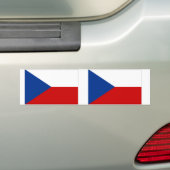 Autocollant De Voiture Drapeau République tchèque (En voiture)