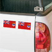 Autocollant De Voiture Drapeau rouge canadien de drapeau (Sur camion)