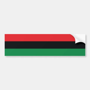Autocollant De Voiture Drapeau rouge, noir et vert