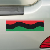 Autocollant De Voiture Drapeau rouge, noir et vert (En voiture)