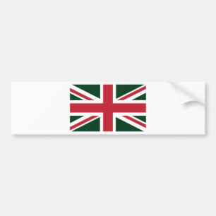 Autocollant De Voiture Drapeau rouge vert-foncé frais d'Union Jack les