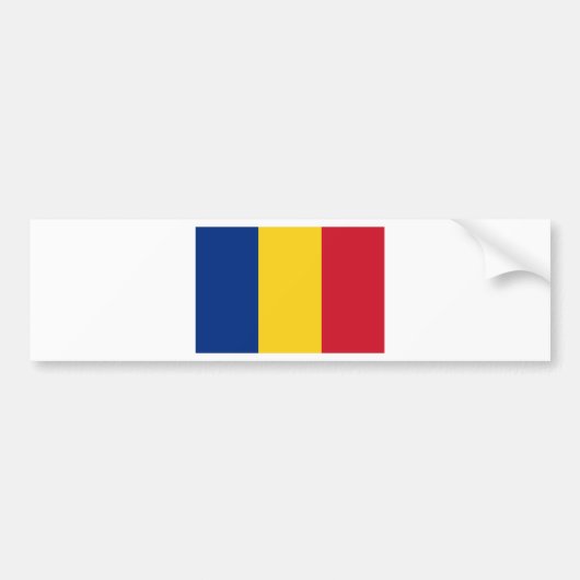 Autocollant De Voiture Drapeau roumain (Devant)
