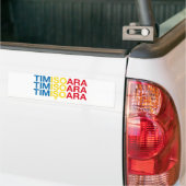 Autocollant De Voiture Drapeau roumain TIMISOARA (Sur camion)