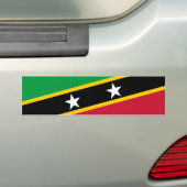 Autocollant De Voiture Drapeau Saint-Kitts-et-Nevis (En voiture)