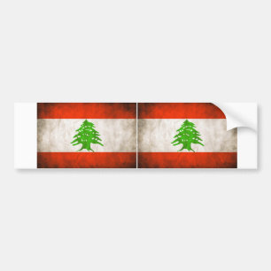 Autocollant De Voiture Drapeau sale de DEUX Liban