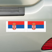 Autocollant De Voiture Drapeau Serbie (En voiture)