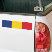 Autocollant De Voiture Drapeau simple de la Roumanie (Sur camion)