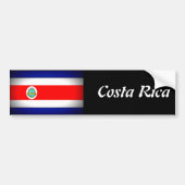 Autocollant De Voiture Drapeau stylisé du Costa Rica (Devant)