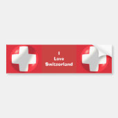 Autocollant De Voiture Drapeau suisse (Devant)