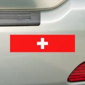 Autocollant De Voiture Drapeau suisse (Suisse) (En voiture)