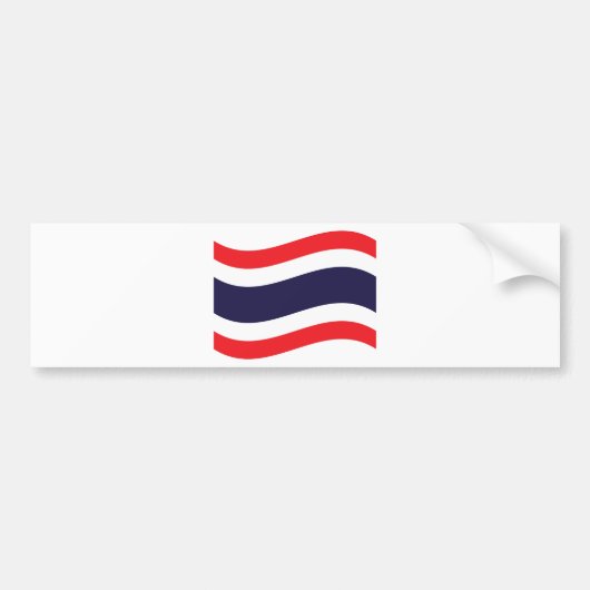 Autocollant De Voiture Drapeau thaïlandais (Devant)